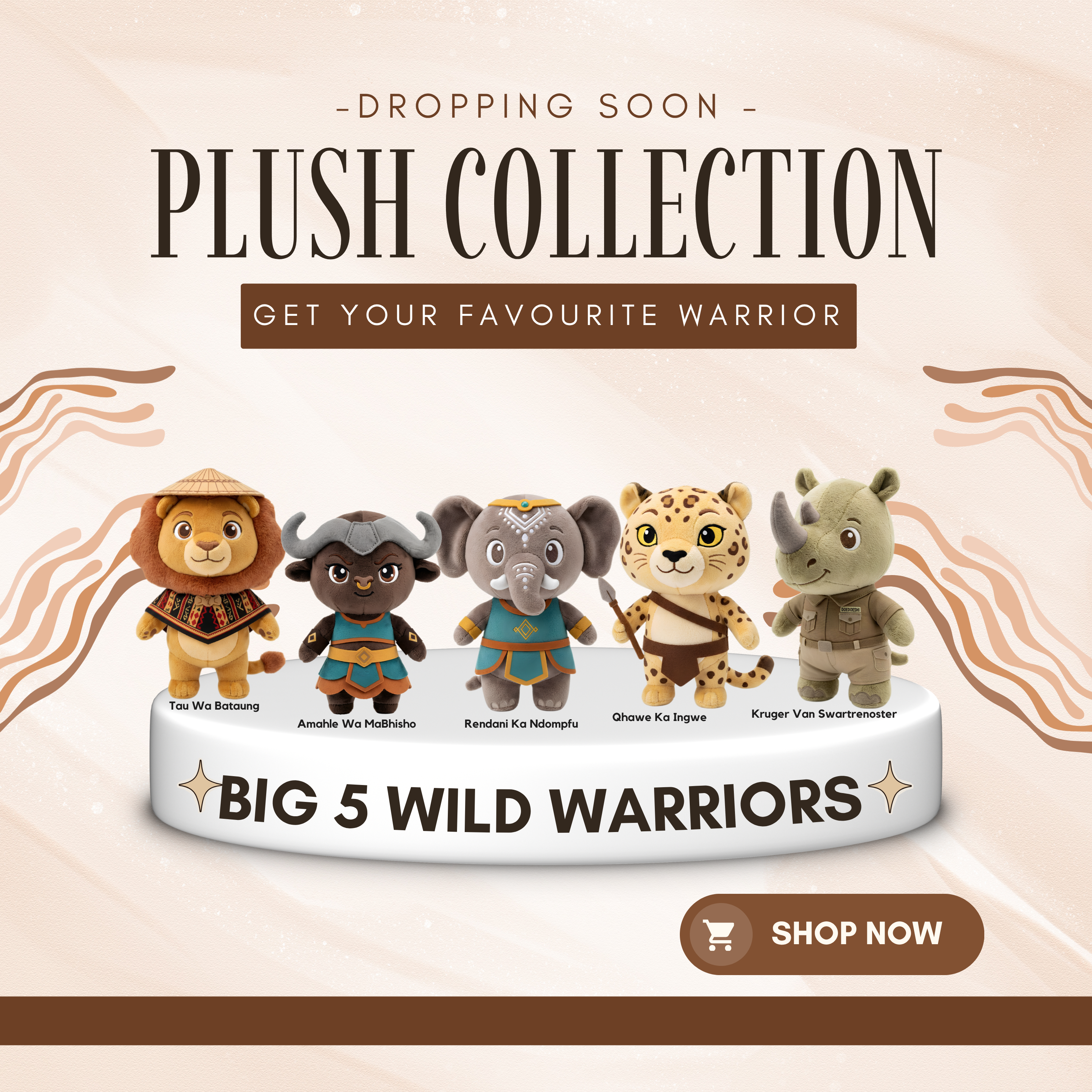 Big 5 Wild Warriors Plush Collection