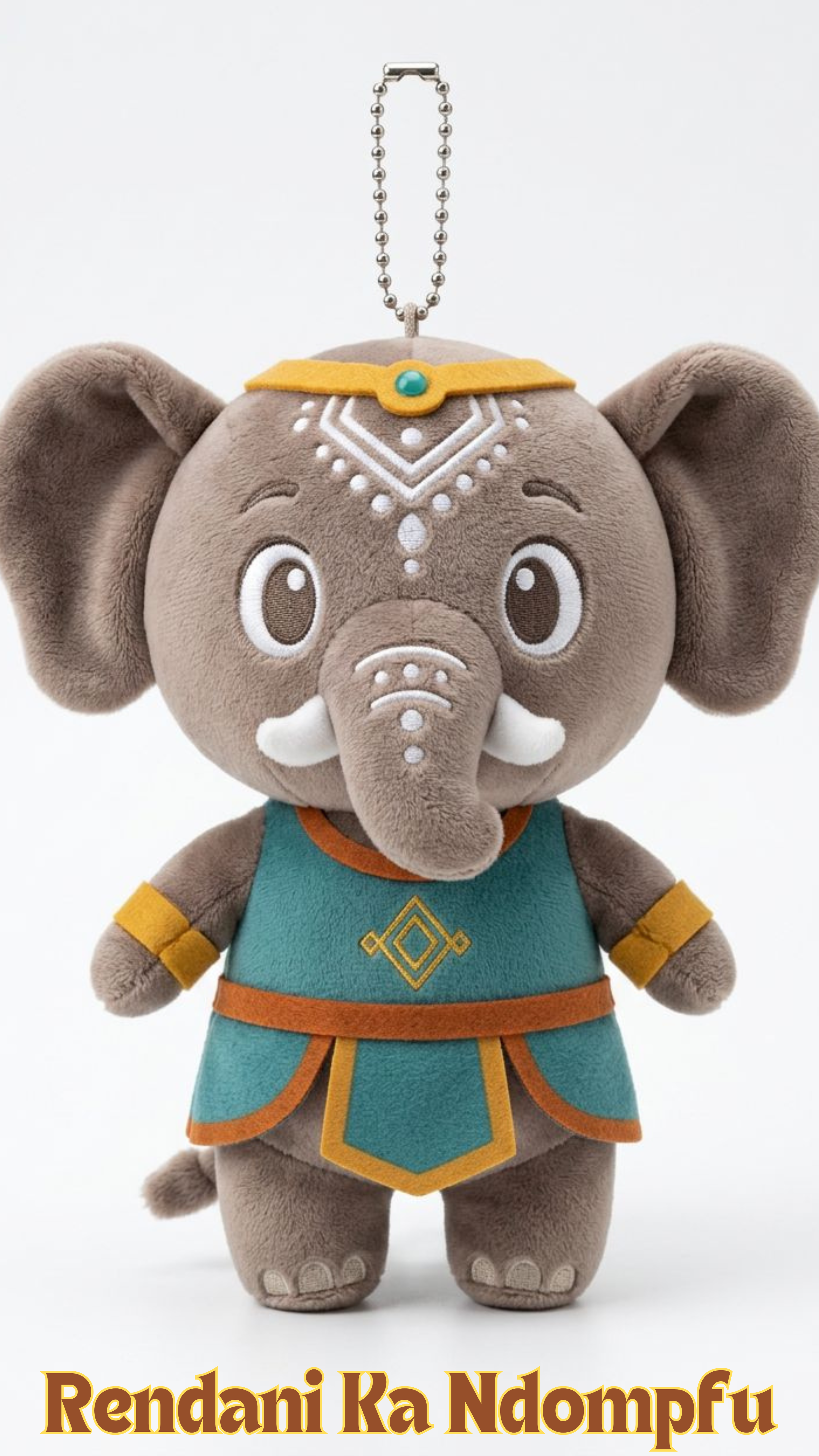 Kruger Van Swartrenoster Rhino Warrior collectible plush 12cm with clip