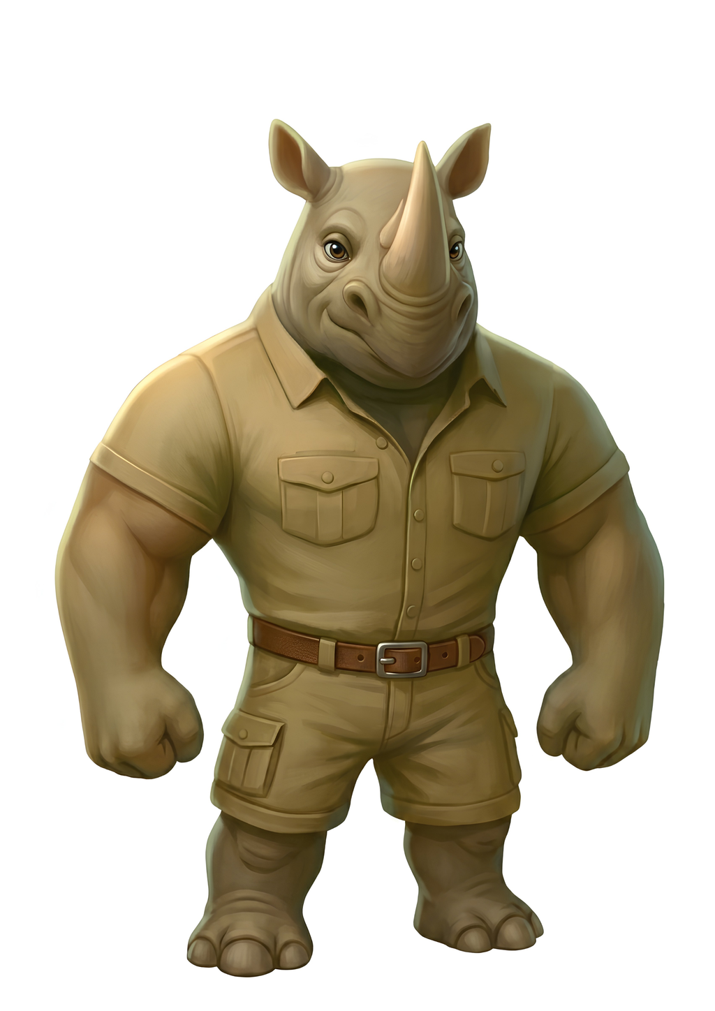 KRUGER VAN SWARTRENOSTER — The Rhino Warrior · 25cm Premium Collectible Plush