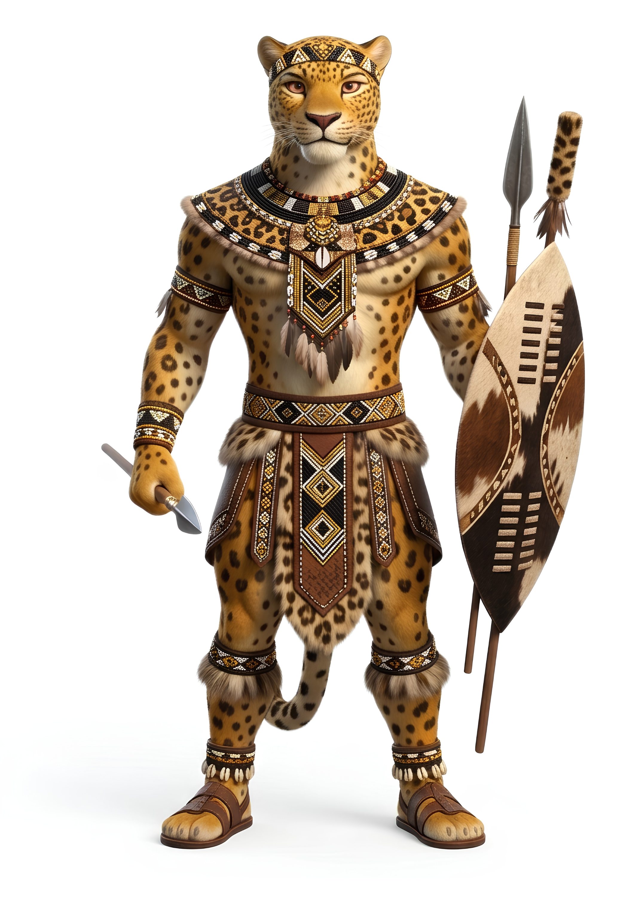 QHAWE KA INGWE — The Leopard Warrior · 25cm Premium Collectible Plush
